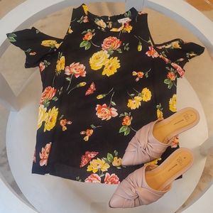 Floral Cold Shoulder